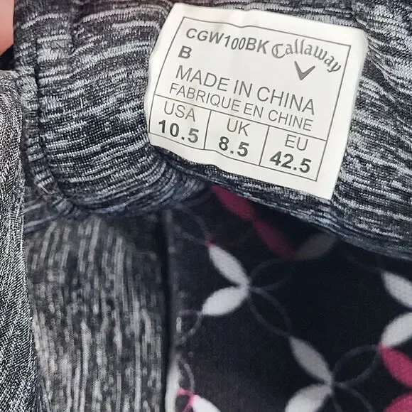 Callaway Halo Women's 10.5 B Black Golf Shoes All‎ Spikes Included - Picture 2 of 14